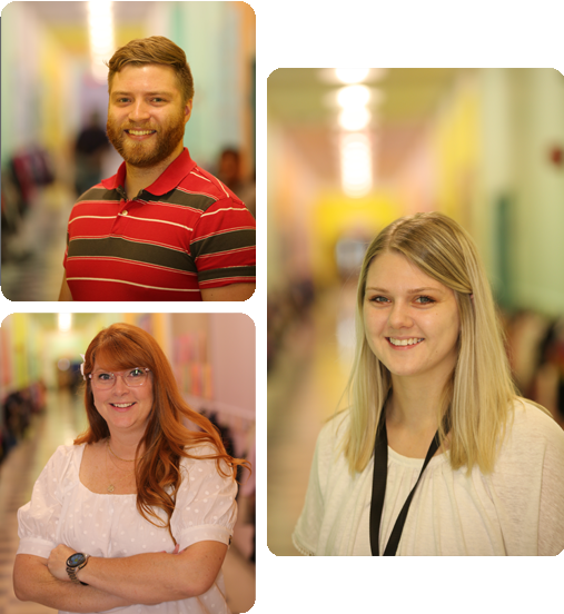 A collage of three HSA Teachers.